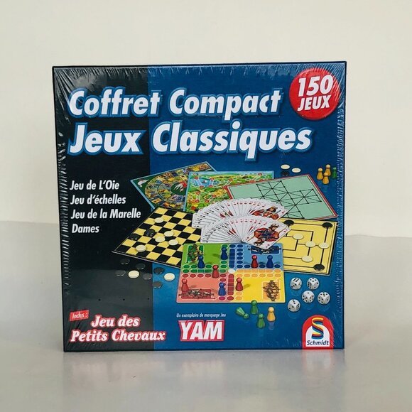 Schmidt 150 Classic Games in Compact Box French Version For Age 6+ New Sealed - Picture 6 of 15
